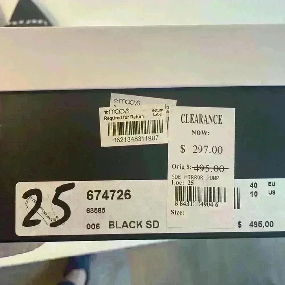 MARC JACOBS Suede and silver square studs worn lightly Size 40 USA Size 9 - Picture 4 of 7